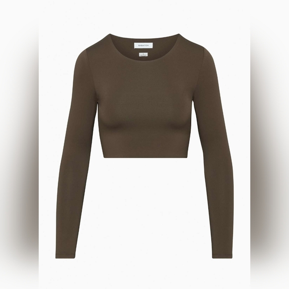 Aritzia Tops - Babaton Contour Scoopneck Cropped Longsleeve